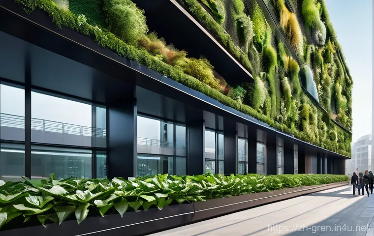 친환경 건축 전문가 이직 준비 가이드 - **Prompt:** A sleek, futuristic green building standing tall in a vibrant, eco-friendly urban landsc...