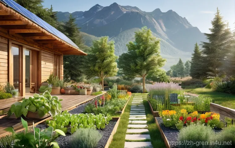 친환경 건축 실습 교육 프로그램 추천 - Prompt 2: An architectural exterior view of a modern, elegantly designed passive house, seamlessly i... 친환경 건축 실습 교육 프로그램 추천 - Prompt 2: An architectural exterior view of a modern, elegantly designed passive house, seamlessly i...